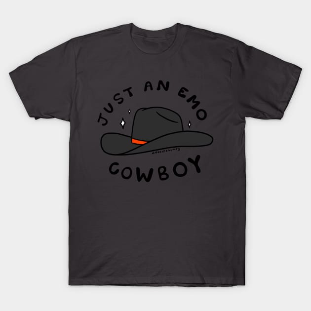 Just An Emo Cowboy T-Shirt by Doodle by Meg